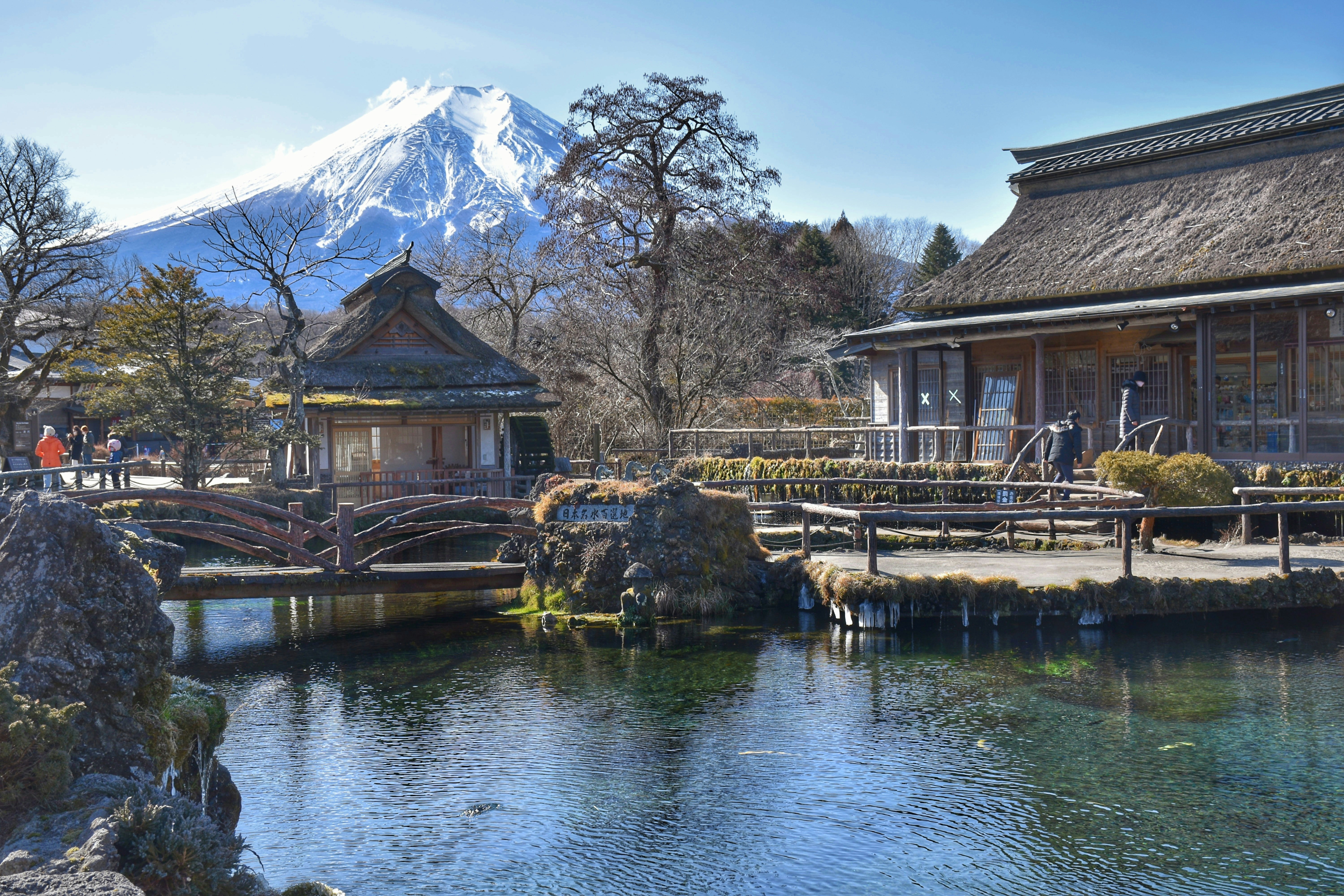 Peak Winter Bliss: Soaking in an Onsen Surrounded by Snow with a Fuji View